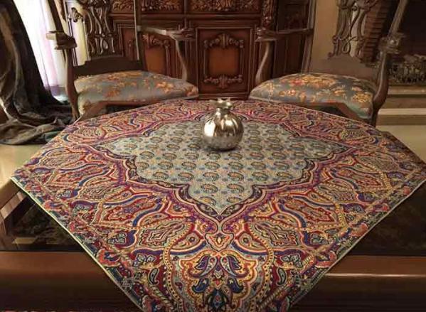 پرطرفدار ترین رنگ های ویژه رومیزی ترمه ایرانی